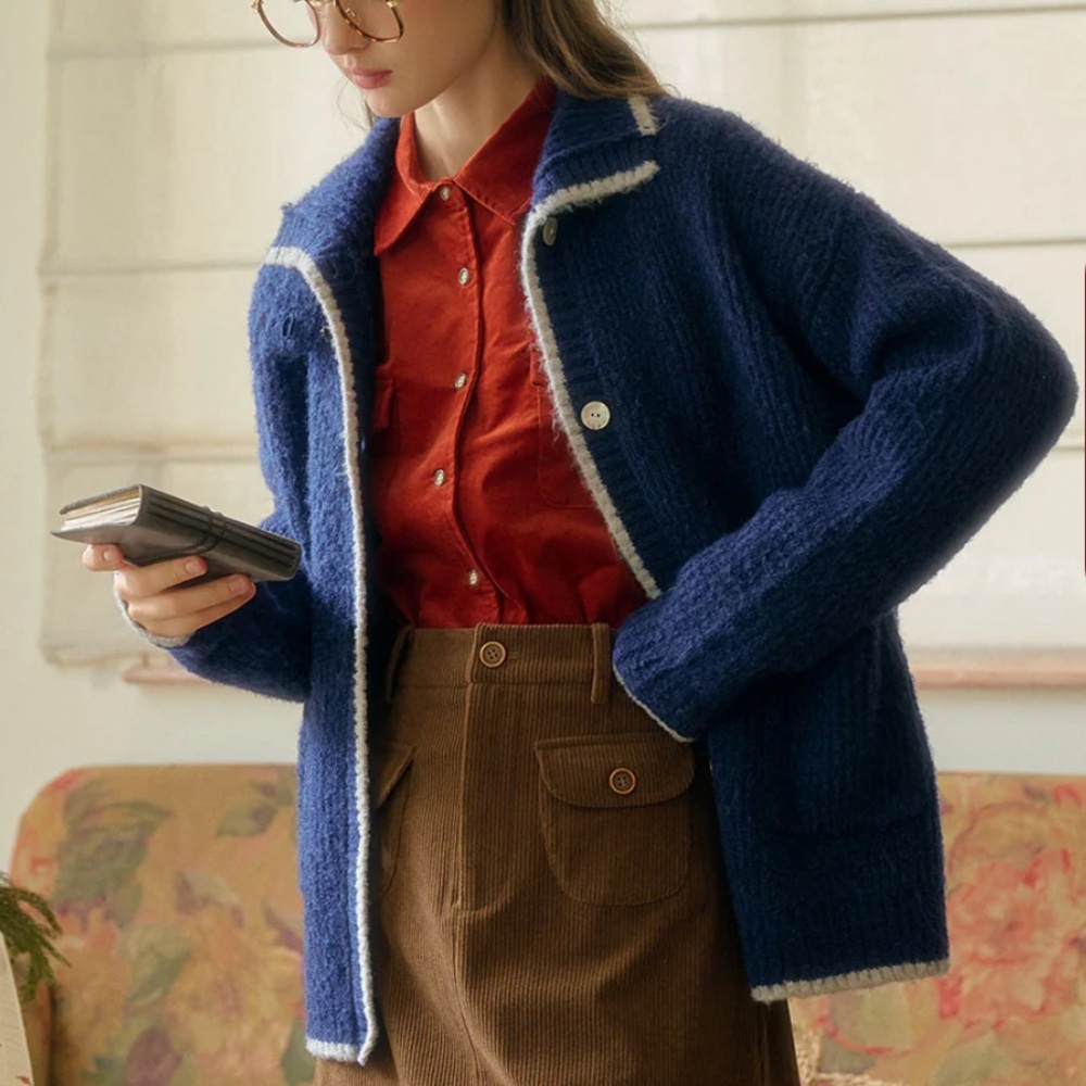 Simply Retro Navy Sweater